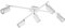 lightling modern Deckenlampe Julie, 5-flammige Deckenleuchte weiß matt Metall, drehbar und schwenkbar, Schlafzimmer Wohnzimmer Esszimmer, 5 x GU10 max. 35W, 22 x 57 x 77 cm