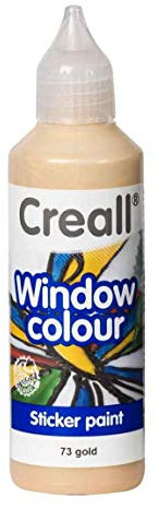 Creall Fensterfarbe Gold 100 Liter Enkaustik Fensterfarbe