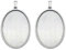 Julie Wang 10 stücke Edelstahl Oval Lünette Blank Tablett für Cabochons Cameo Harz Foto Schmuck Machen 40x30mm