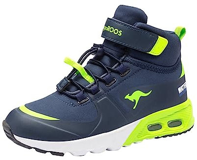 KangaROOS Jungen Kx-hydro Sneaker, Dk Navy Lime, 32 EU