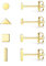 Damen Ohrringe Silber 925, 4 Paar Klein Ohrstecker Set für Damen Herren | Kreis Quadrat Dreieck Stab Ohrstecker 14K Gold Set Schmuck Geschenk