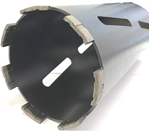 ALSKAR DIAMOND ADB 4 inch Dry Drill Core Bits with Diamond Aligned Segment for Brick Concrete Masonry 5/8-11 Threaded (Dry 4)