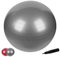 Enjoy Fit Anti-Burst Gymnastikball in 65cm inkl Pumpe mit Maximalbelastbarkeit bis zu 500kg Core- Sitzball Pilates Ball Yoga & Balance Ball für Home Gym & Büro (65CM - Grau)