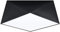SOLLUX Deckenleuchte HEXA 35 schwarz L: 40, B: 40, H: 15, Fassung E27, dimmbar