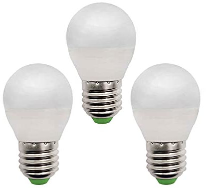 TRIJZHOU 3er Pack E27 LED Lampe 50W 40W Warmweiß 3000K 220V 230V 450Lumen G45 5W Ersetzt Bädern Wohnzimmer Klein Glühbirnen [MEHRWEG]
