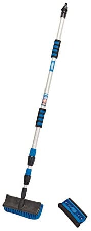 Draper 02169 Telescopic Washing Brush, 3m (2 Piece), Blue and Black, One Size
