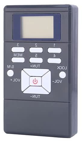 ciciglow Mini Radio FM, Radio Portátil Tamaño de Bolsillo Radio Personal DSP Digital con Función de Memoria Radio de Mano para Ducha Cocina con Auriculares, Admite Batería Reemplazable (AAA)(Gris)