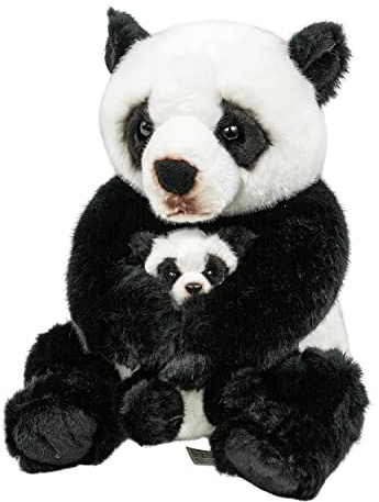 Teddys Rothenburg Kuscheltier Panda mit Baby 27 cm Plüschtier Plüschpanda Panderbär Plüschbär Stoffpanda