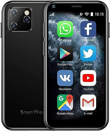 Súper Pequeño Mini Smartphone, 3G Dual SIM Teléfono Móvil 1GB RAM 8GB ROM para Android 6.0 Desbloqueado Teléfono para Niños Teléfono Celular de Bolsillo, Mini Teléfono de 2.5 (Verde)