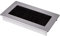 SOTECH 1 x Kabeldurchlass Toledo aus Aluminium Silber eloxiert 100 x 70 mm, Einbaumaß: 90 x 62 x 15,3 mm Kabeldurchführung