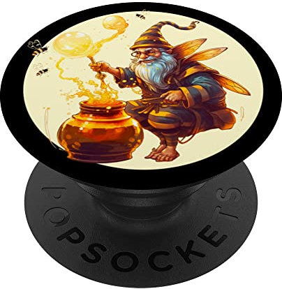 Bee Lip Balm Honey Pot Gnome Making Bee Balm For Mom PopSockets Swappable PopGrip