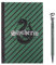 Agenda Serpeverde Harry Potter con penna confezione da 2 pezzi block notes penna a sfera in scatola