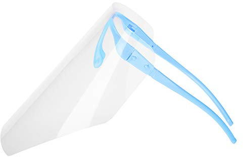 Wiederverwendbarer Zahnschutz-Gesichtsschutz mit Beschlagfreiem Visier, Passend für die Meisten Kopfgrößen, 10 Stück Visier Im Lieferumfang Enthalten, für Zuhause oder Im