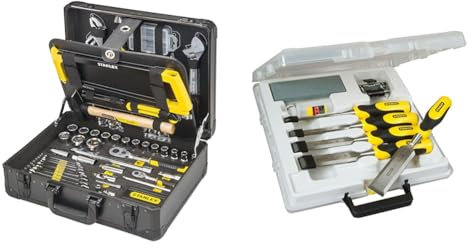 Stanley 142-teiliges Werkzeug-Set STMT98109-1 & Dynagrip Meißel + Strike Cap 5-teiliges Set + Access - STA516421