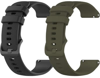 BXKM Bracelet de rechange en silicone pour montre Garmin Vivoactive 4/Garmin Forerunner 255/255 Music, bracelet de rechange à dégagement rapide pour Garmin Venu 2/Venu 3 pour homme et femme 22 mm,