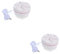 Mikikit 2st Mini-waschmaschine Kleine Waschmaschine Reise Waschmaschine Mini-geschirrspüler Mini-ultraschallwaschmaschine Socken Waschmaschine Tragbare Waschmaschine Wäschewanne Pp Weiß