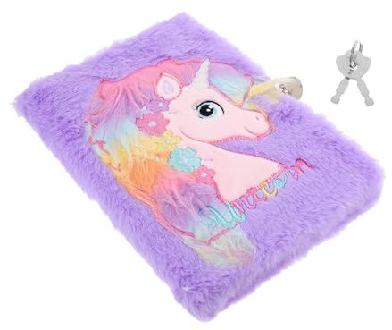 Tofficu Diario Di Peluche Per Ragazze Quaderno Con Lucchetto Adorabile Quaderno Con Copertina Soffice Per Studenti