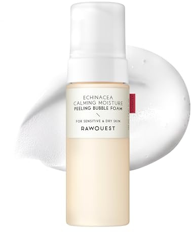 Rawquest Soothing and Moisturizing Exfoliating Foam with Echinacea (150ml, 150ml) Foaming Facial Cleanser, Leaves No Residue, Non Sticky, Moisturizing 5.07