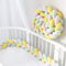 WLXFF Geflochten Nestchen FüR Babybett Geflochten Umrandungen Geflochtene Bettschlange Baby Geflochtene Bettschlange Bettumrandung FüR Babybett,M,300CM