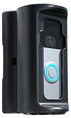 Ring Doorbell Mount - Doorbell Mount Ring Doorbell Bracket No Drill Doorbell Holder, Adjustable Ring Doorbell Case, Ring Door Mount for Wireless & Wired Video Doorbell