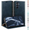 HUOUH für Samsung Galaxy A16 Hülle mit RFID Schutzhülle aus Lederhülle Handyhülle,Kartenfach Leder ständer Handy hülle,360 Grad Schutz Cover für Samsung A16 Klapphülle Wallet Case Dunkelblau