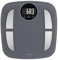 TERRAILLON - POWER FIT- Pèse personne électronique, Impédancemètre, Analyse des masses graisseuse, musculaire, hydrique, osseuse IMC, Gran écran rétro-éclairé, Capacité 160 kg, Plateau verre, Gris