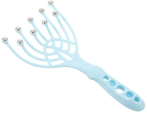 Multifunktionales Kopfhautmassagegerät mit Krallenmechanismus für Kopfhaut | Nasses oder Trockenes Haar, für Nacken und Rücken, PP und Stahlkugel, Feine Verarbeitung