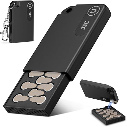 JJC Portable Size 312 13 10 Battery Case Holder Storage No Batteries | Pop-up Hearing Aid Batteries Case for 11x A312 Size312 P312 312A PR41 P13 P10, Safety Aid Zinc Air Prime Battery Holder