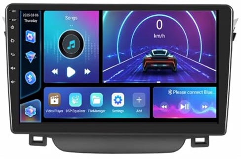 Reproductor Multimedia de Vídeo con Radio para Coche Android 15, Radio con Pantalla Táctil de 9 Pulgadas para Hyundai I30 2011-2015 Accesorios para Coche Plug,HM612