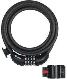 Master Lock Security - Cable Combination Lock 10mm x 1.8m [8120] Black Black