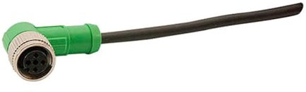 Phoenix sac-4p-10,0-pur/m12fr 10 m Black, Green, Grey Signal Cable – Signal Cables (10 m, sac-4p-10,0-pur/m12fr, M12, -25 – 90 °C, black, green, grey)