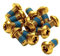Reverse Components Women's (Gold) Disc Rotor Bolt Set-12 pcs, M5x10