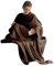 CelinaTex TV-Decke mit Ärmeln und Fußtasche Flauschige Kuscheldecke XL 170 x 200 cm dunkel braun Mikrofaser Fleece Soft Oeko-TEX