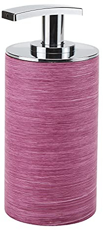GEDY G-Sole Dosasapone bagno, Misure e peso: 15,7X7,2X7,5 CM & 0,295 KG, Dispenser sapone bagno in resina, Finitura viola, Design R&S Gedy, 2 anni di garanzia