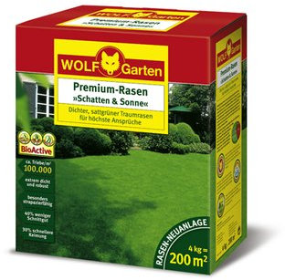 WOLF Garten Premium-Rasen Schatten und Sonne LP 200