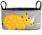 3 Sprouts Kinderwagen Organizer - Kinderwagentasche Organizer für Kinderwagen - Buggy Tasche - Lässig Kinderwagen Organizer - Klein/Groß - Tasche für Kinderwagen - Wickeltasche - Nashorn