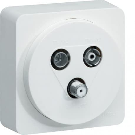 prise télévision / fm / sat - hager ateha - complète