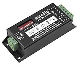 EUROLITE LC-4 LED Strip RGB DMX Controller | 3-Kanal-LED-Controller mit DMX-Interface für RGB-LEDs 12-24 V