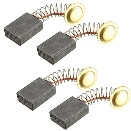 sourcing map Escobillas de Carbón 4 Piezas, 16mm x 12,5mm x 6,5mm, para Motosierra Eléctrica Herramienta Eléctrica, Pieza de Reparación de Repuesto
