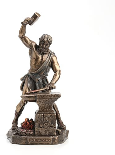 Veronese Design Hephaestus, griechischer Gott des Feuers und der Schmiede, Bronze-Finish