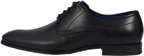 bugatti Herren Businessschuhe, Männer Business Schnürer,Freizeit,Schnuerschuhe,Schnuerer,straßenschuhe,Strassenschuhe,schwarz (1000),47 EU / 11.5 UK