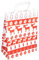 250 Papiertragetaschen Papiertüten Geschenktüten Papier Weihnachten Elch Norweger Style 3 verschiedene Größen zur Auswahl (22+11x28cm)