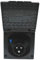 Prise extérieure CEE IP44 pour caravane, camping-car, caravane 220 V - 240 V - Noir