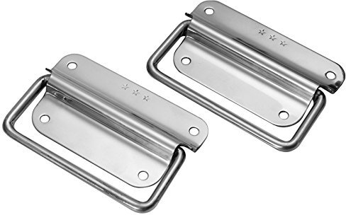Klappgriffe Edelstahl (2x) in 3 Größen zum auswählen 50mm,78mm & 102mm (102mm)