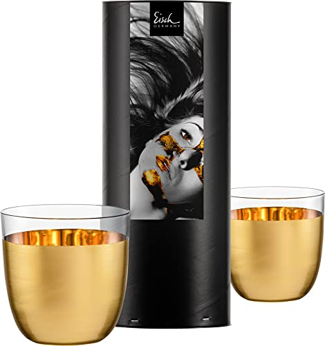 Becher 390 ml - 2 Stück in Geschenkröhre Cosmo collect full-gold