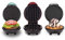 DASH Mini Waffle Maker + Grill + Griddle, 3 in 1 Pack - Red/Aqua/White