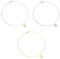 Kim Johanson Edelstahl Damen Halskette *Kompass* in Silber, Gold & Roségold mit einem Anhänger Travel Boho Schmuck Multilayer Kette verstellbar inkl. Schmuckbeutel (Silber + Gold + Roségold)