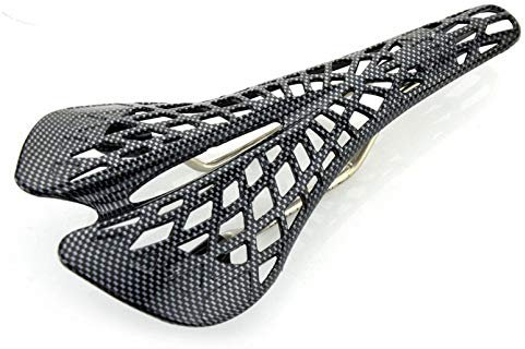 KUAQI Fahrradsattel Gel Fahrrad Sattel Hohl Fahrradsitz MTB Rennrad Gefedert Tourensattel Mountain Road Fahrradsattel Carbon Fiber Racing Bike Riding Fahrrad