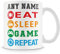 MUGGZ Gaming Mug - East Sleep Game Repeat Personalised Gamer Cup