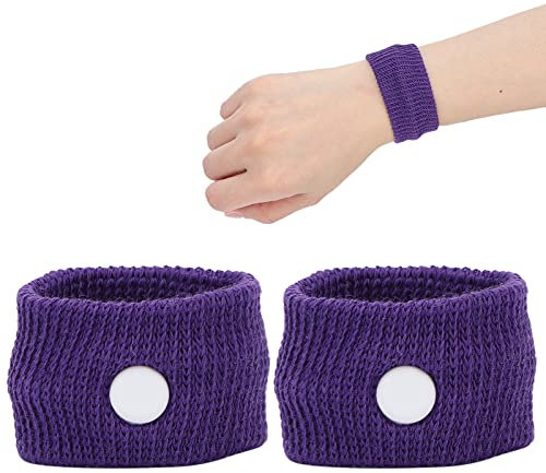 Anti-Übelkeit-Armband Bewegungskrankheit-Armband Anti-Übelkeit-Anti-Bewegungskrankheit-Armband Lindert Seekrankheit Autokrankheit Schwindel Auto Boot Flugzeug Reisen Kinder Erwachsene(lila)